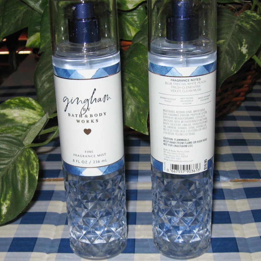 BBW Gingham Fine Fragrance Mist Lot of 2 NEW - Picture 2 of 2